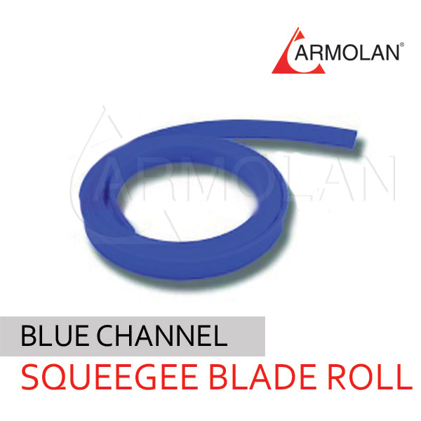 120″ Blue Channel Squeegee Blade Roll