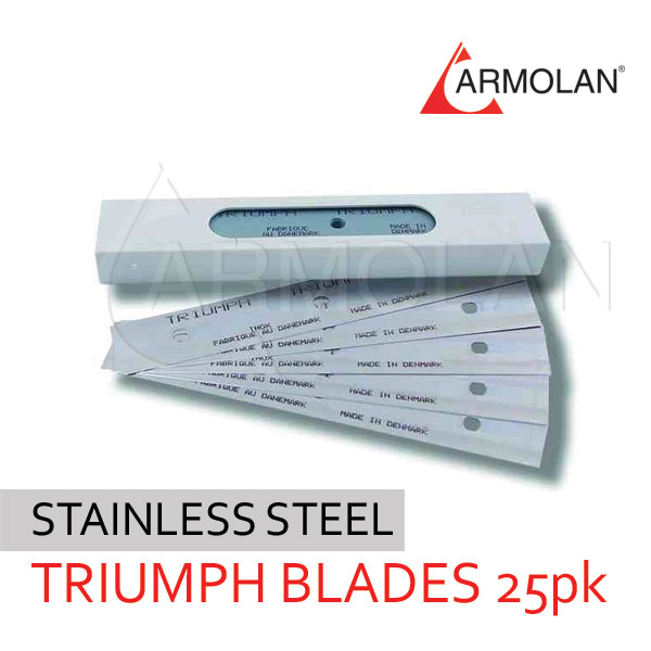 Stainless Steel 6″ Triumph Blades, 25 Pack