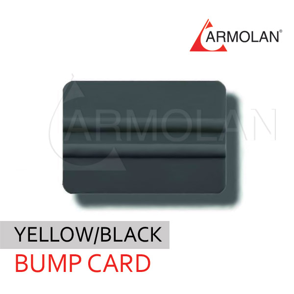 4” Yellow/Black Bump Card